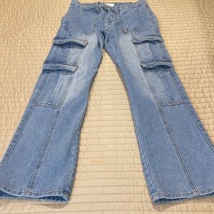 SWEETHEARTS Women's SIZE 3  Blue Cargo Jeans